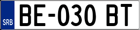 Trailer License Plate